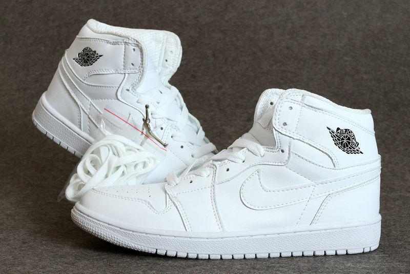 New Air Jordan 1 Retro All White Shoes