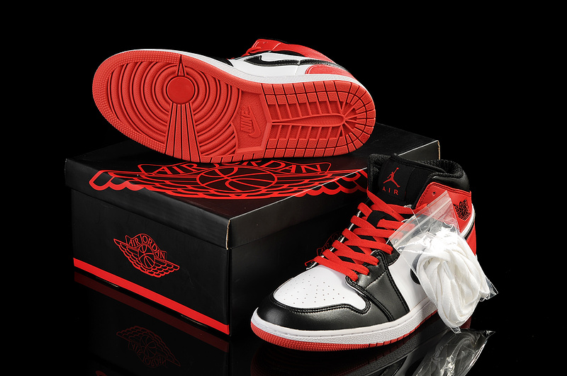 2013 Jordan 1 Retro White Black Red - Click Image to Close