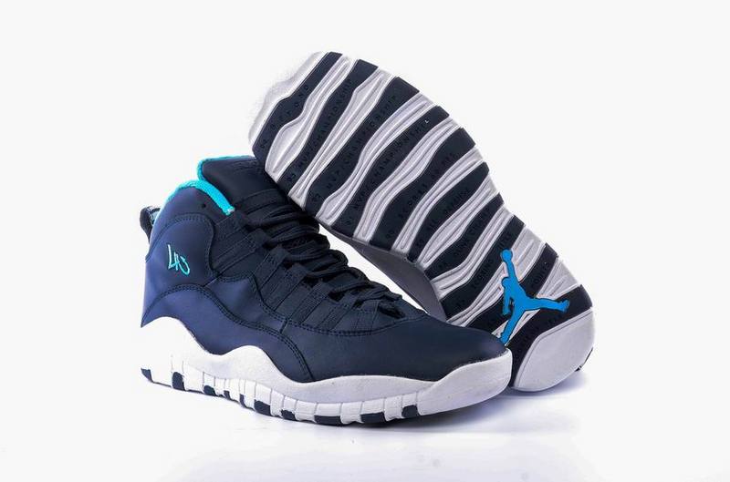 New Air Jordan 10 Los Angeles Ocean Fog Blue Lagoon Midnight Navy