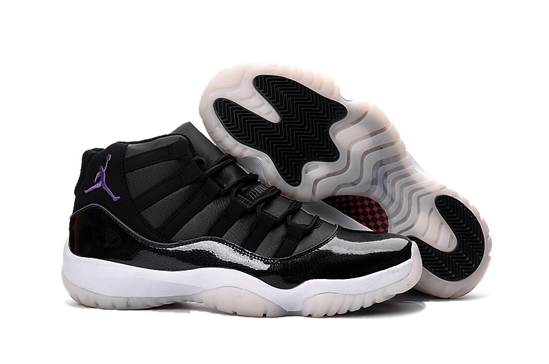 New Air Jordan 11 Black White Purple