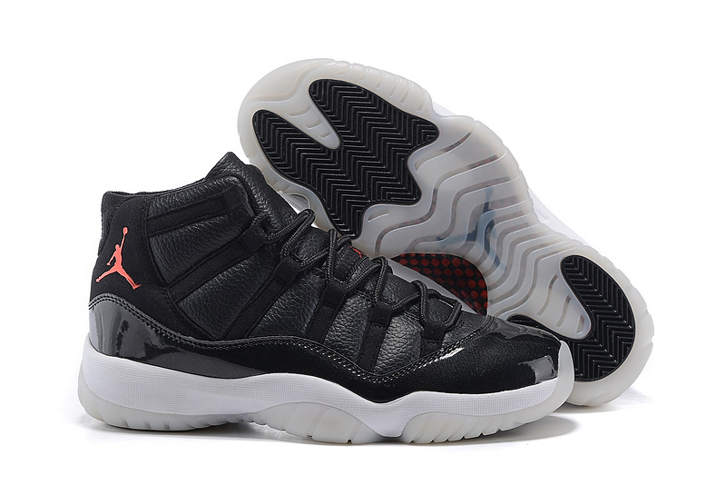 2015 Jordan 11 High Black White Shoes