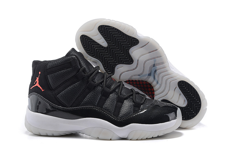 2015 Jordan 11 High Black White Shoes - Click Image to Close