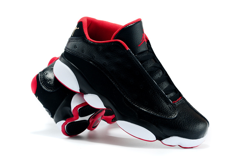 Cheap 2015 Air Jordan 13 Low All Star Black Red White Shoes
