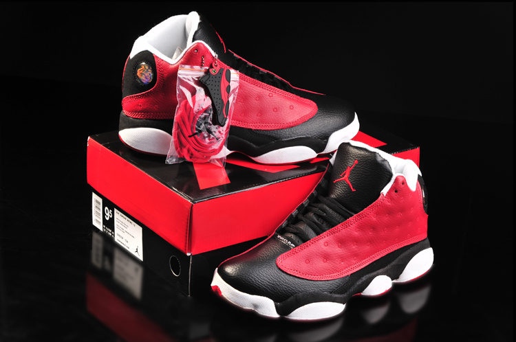 New Air Jordan 13 Red Black White For Women