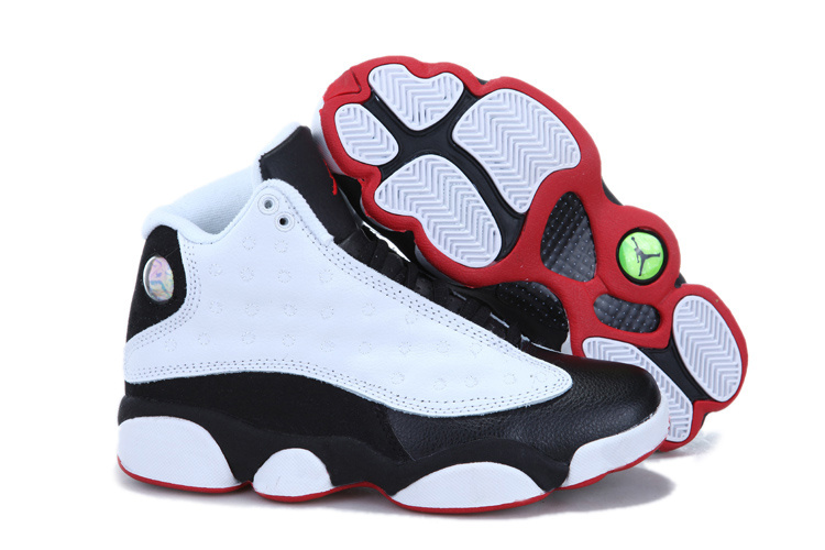 Cheap Jordan 13 White Black For Women