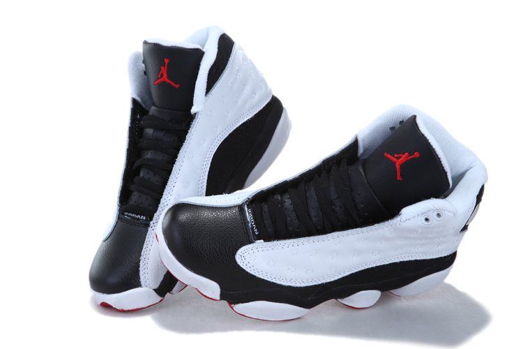 Cheap Jordan 13 White Black For Women