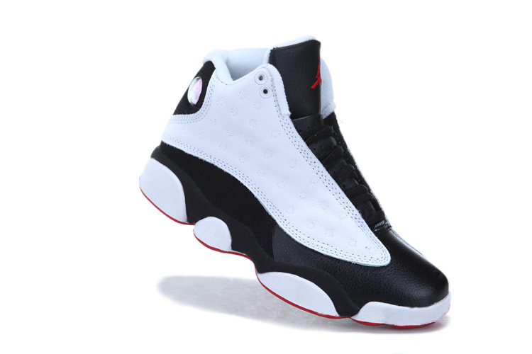 Cheap Jordan 13 White Black For Women