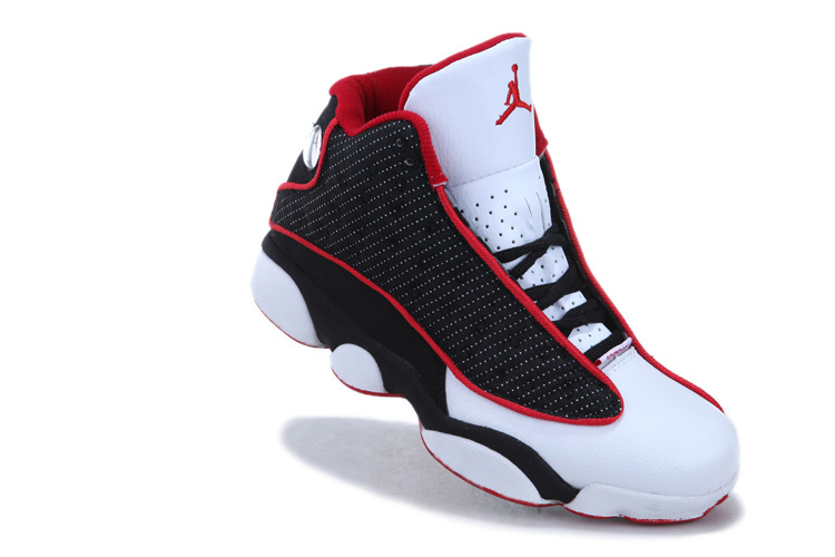 Cheap Jordan 13 White Black Red For Women