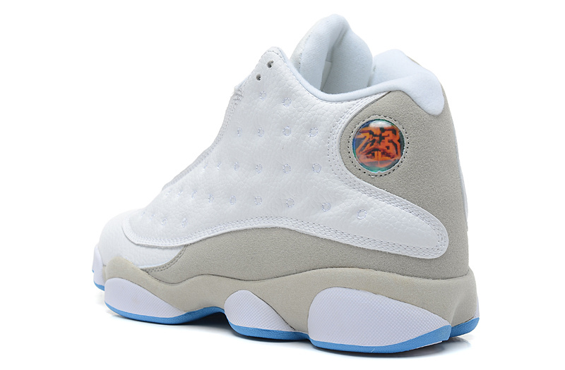 New Air Jordan 13 White Grey Blue Shoes