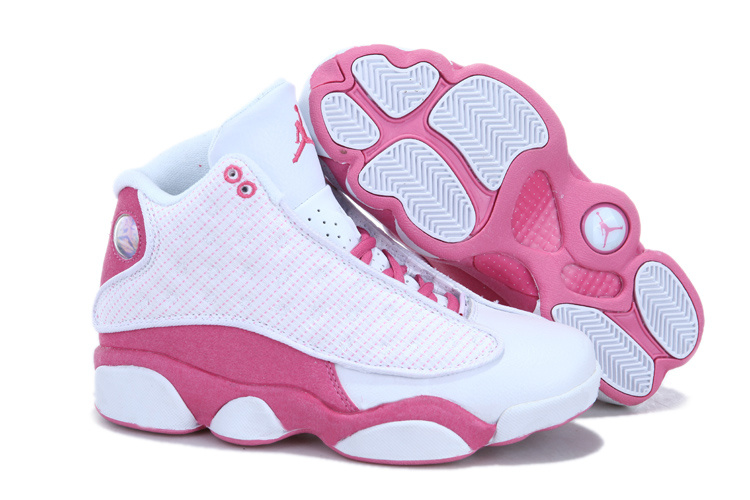 Cheap Jordan 13 White Pink For Women