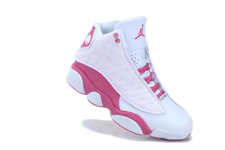 Cheap Jordan 13 White Pink For Women - Click Image to Close