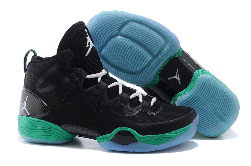 Cheap 2015 Air Jordan 28 Black Green Shoes - Click Image to Close