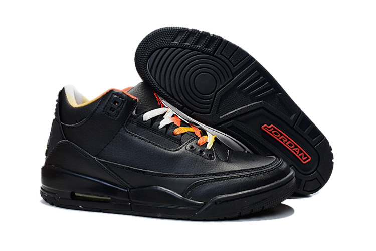 New Air Jordan 3 PE Drake vs Lil Wayne Custom All Black Shoes