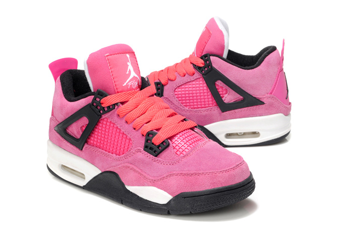 Cheap Jordan 4 Pink White For Women - Click Image to Close