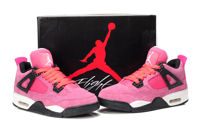 Cheap Jordan 4 Pink White For Women - Click Image to Close