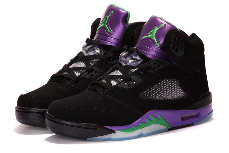 New Jordan Retro 5 Black Purple - Click Image to Close