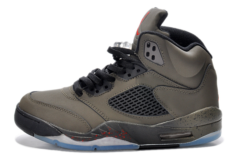 New Air Jordan Retro 5 Army Black Shoes - Click Image to Close