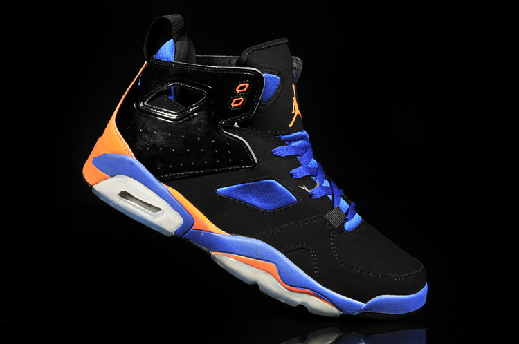 New Air Jordan 6 Black Blue Orange White Shoes - Click Image to Close