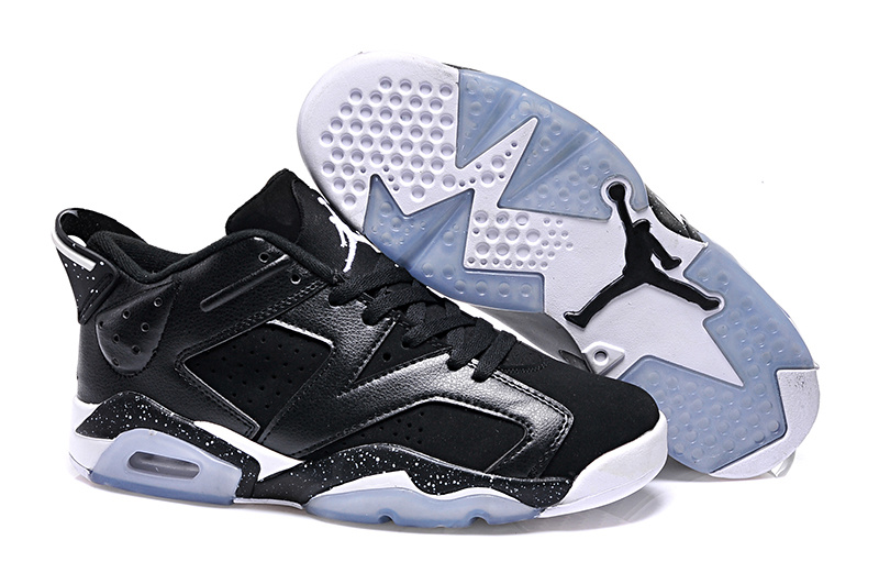 New Air Jordan 6 Low GS Black Oreo 2015 - Click Image to Close