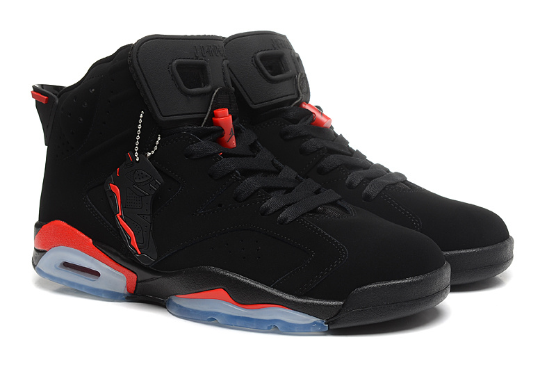 New Air Jordan 6 Retro Black Red Shoes