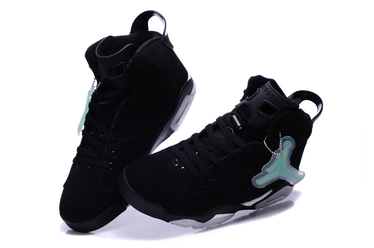 New Air Jordan Retro 6 Black White Shoes - Click Image to Close