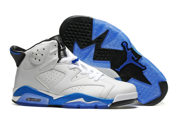 New Air Jordan 6 Sport Blue White Sport Blue Black