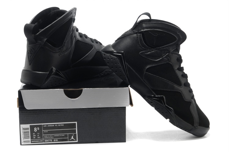 Latest Jordan 7 Retro All Black - Click Image to Close