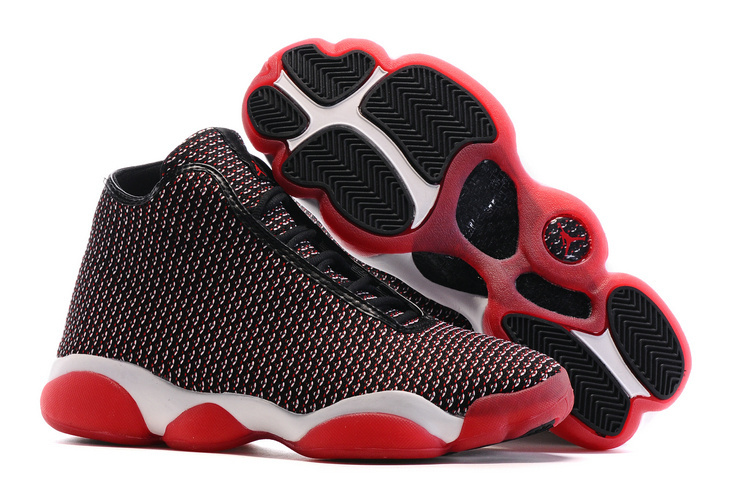 New Air Jordan Horizon Future AJ13 Bred Black Red Shoes - Click Image to Close