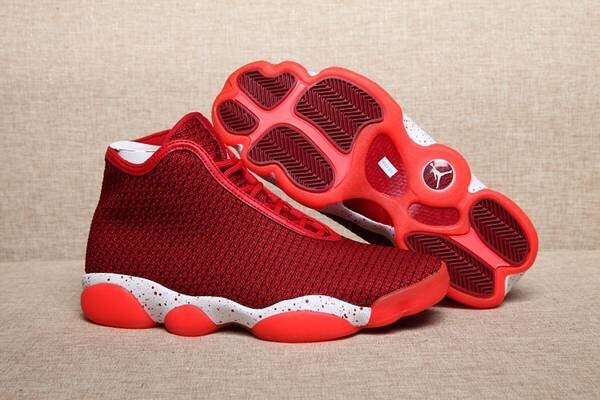 New Air Jordan Horizon Future AJ13 Red White Basketball Shoes - Click Image to Close