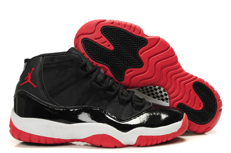 Authentic Cheap Jordan Retro 11 Black White Red - Click Image to Close