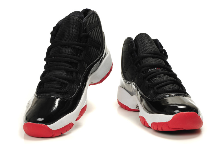 Authentic Cheap Jordan Retro 11 Black White Red - Click Image to Close