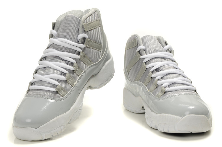 Authentic Cheap Jordan Retro 11 Grey White