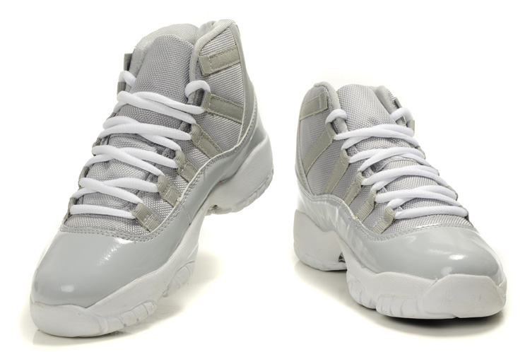 Authentic Cheap Jordan Retro 11 Grey White - Click Image to Close