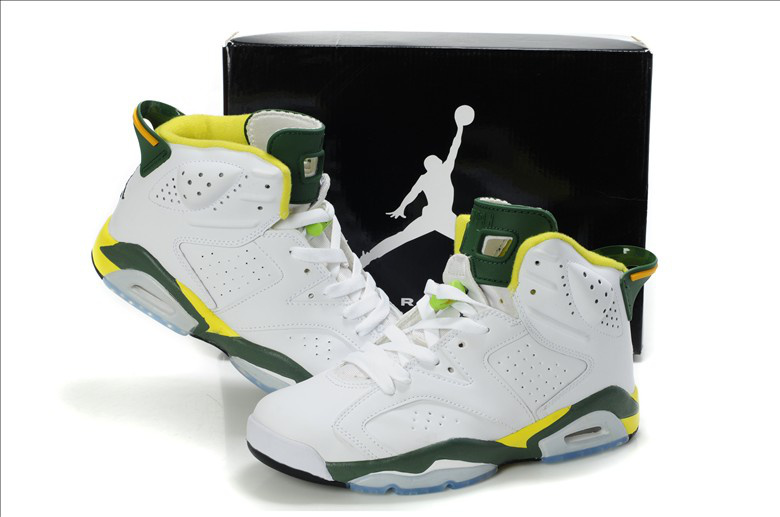 Original Jordan 6 Black White Green - Click Image to Close