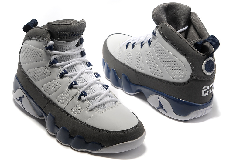 Authentic Jordan 9 Hardback Grey Brown Black Shoes - Click Image to Close