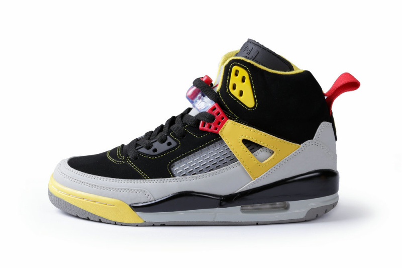 Classic Jordan Spizike Black Grey Yellow Shoes