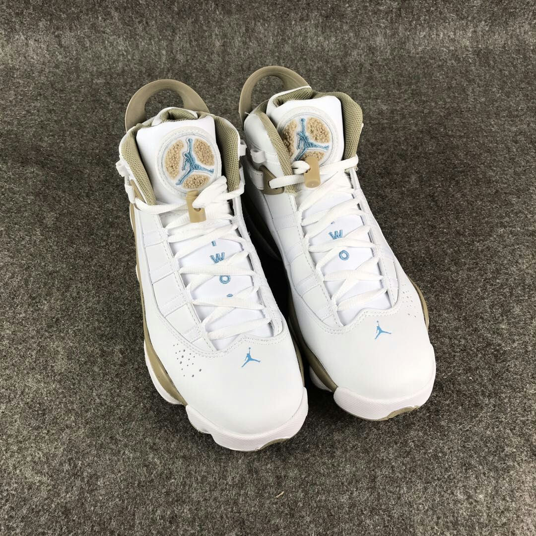 New Air Jordan VI Rings White Gold For Women - Click Image to Close