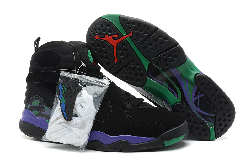 New Jordan Retro 8 Black Purple - Click Image to Close