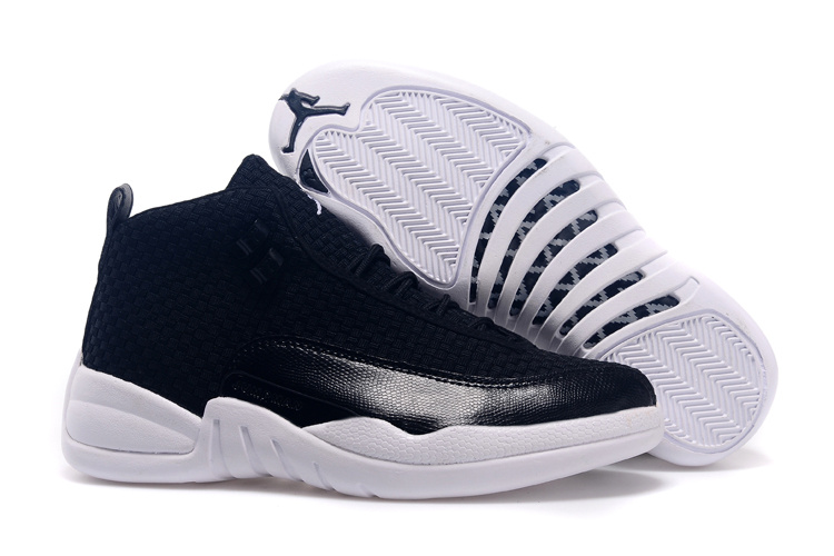 2015 Real Black White Jordan 12 Future Shoes