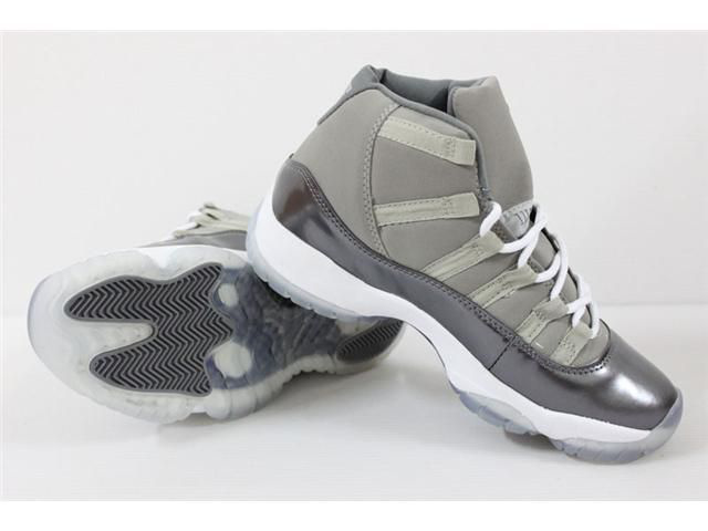 New Jordan 11 Retro Grey White Shoes
