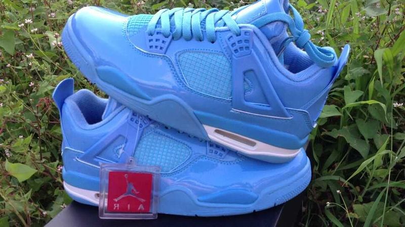 Cheap 2015 Air Jordan 4 Retro All Blue Shoes