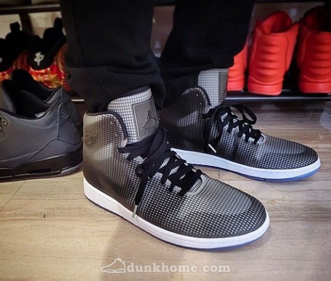 Cheap 2015 Air Jordan 4LAB1 Black Grey Shoes