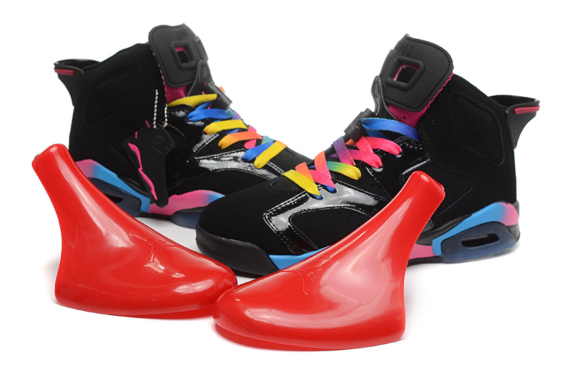New Jordan 6 Retro Black Colorful Shoes