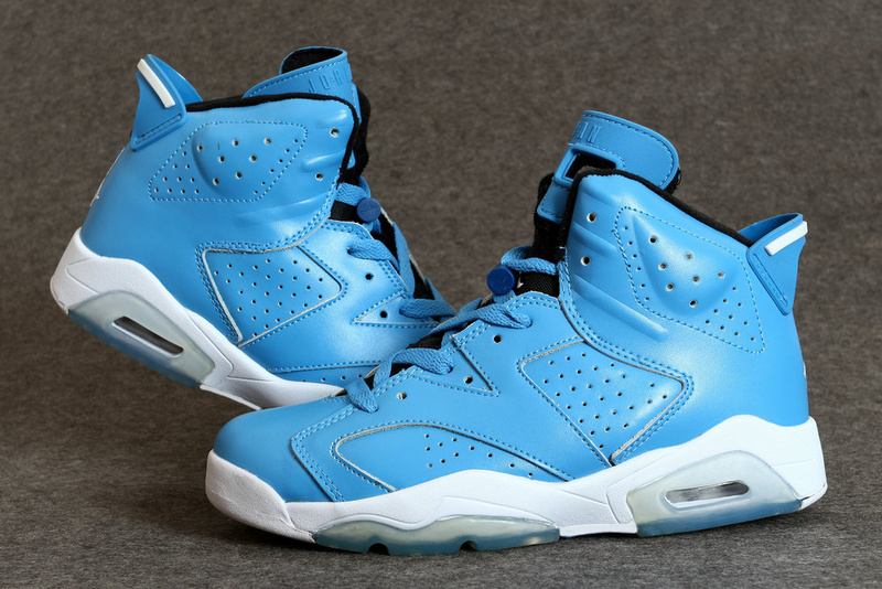 New Jordan 6 Retro Blue White Shoes - Click Image to Close