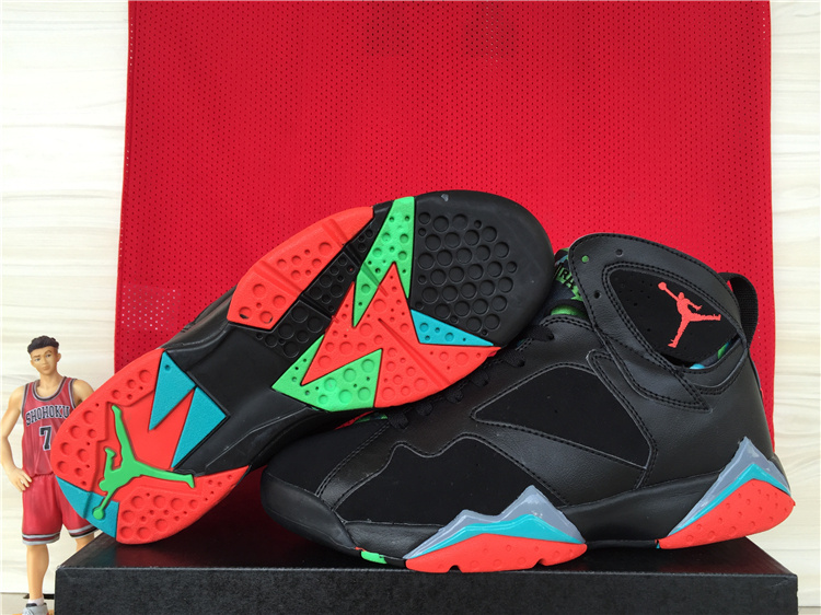 Cheap 2015 Air Jordan 7 Retro Black Red Blue - Click Image to Close