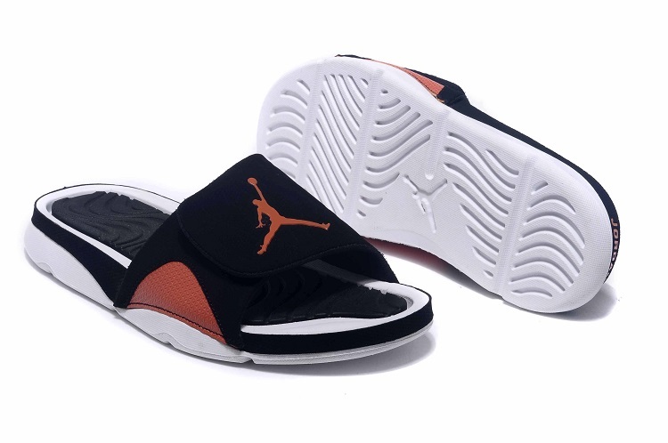 New Jordan Hydro IV Retro Black Orange Sandals