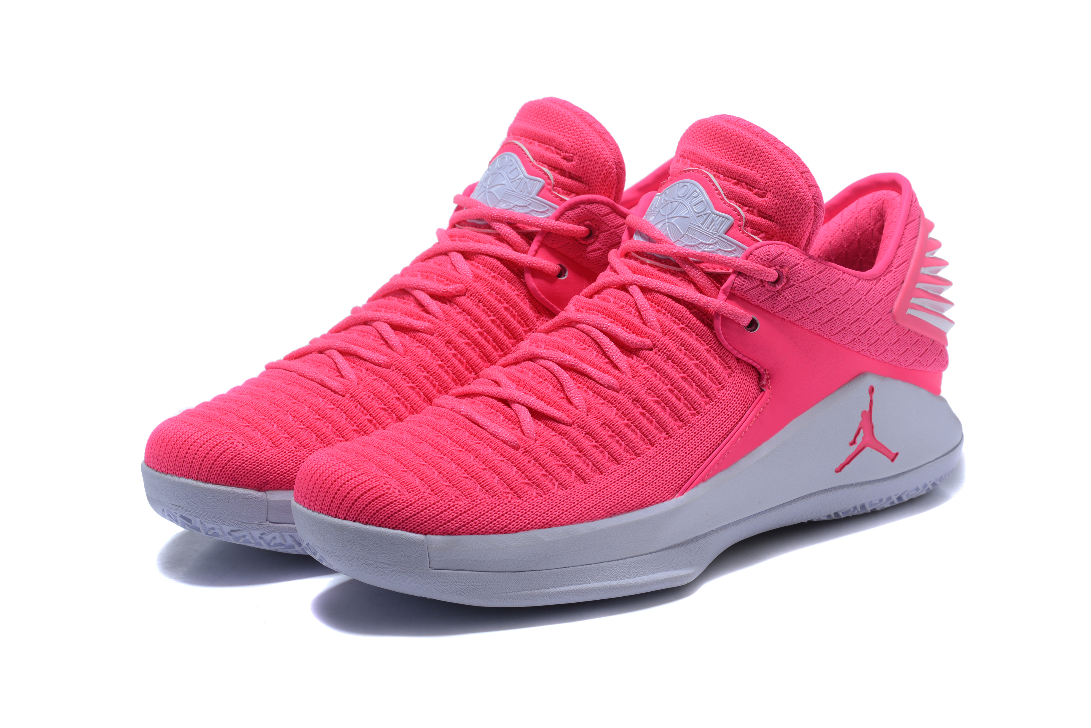 New Men Air Jordan XXXII Pink White Shoes - Click Image to Close