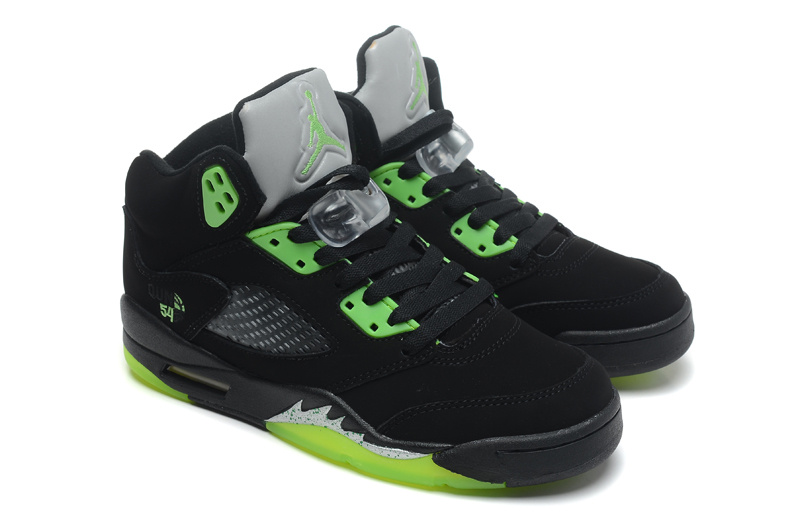 New 2015 Jordan 5 Retro Black Green