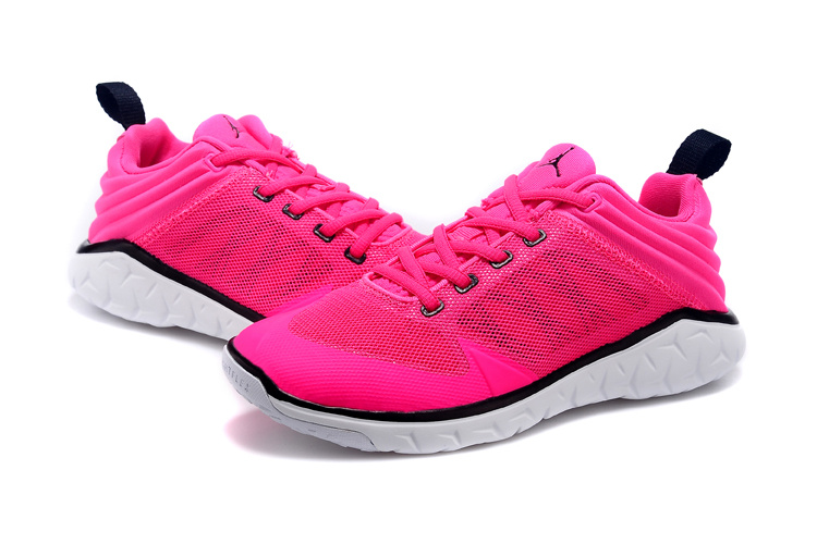 2015 Women Jordan Running Shoes Pink Black White