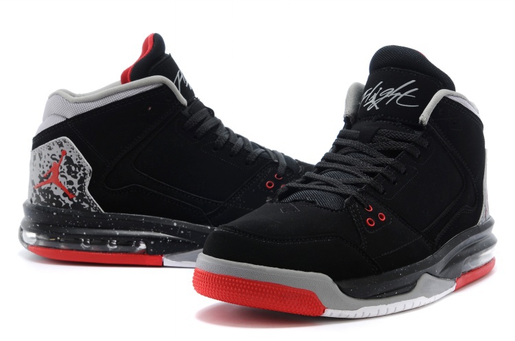 Nike Jordan Flight Origin Black Grey Red Basketball Shoes